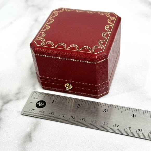 Cartier Signature Love Ring Box Red Travel Case Empty Box - Picture 5 of 6